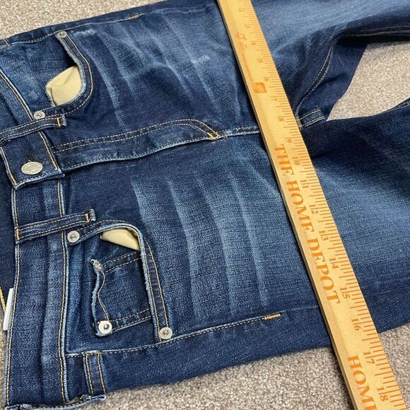 Rag & Bone womens distress skinny jeans sz 27 high rise dark wash blue jeans - Picture 8 of 12